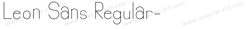 Leon Sans Regular字体转换